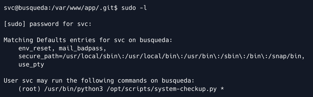 sudo-l